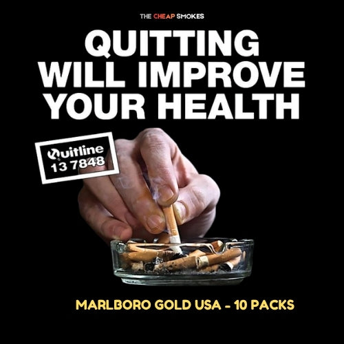 Marlboro Gold USA Cigarettes 10 Packs The Cheap Smokes